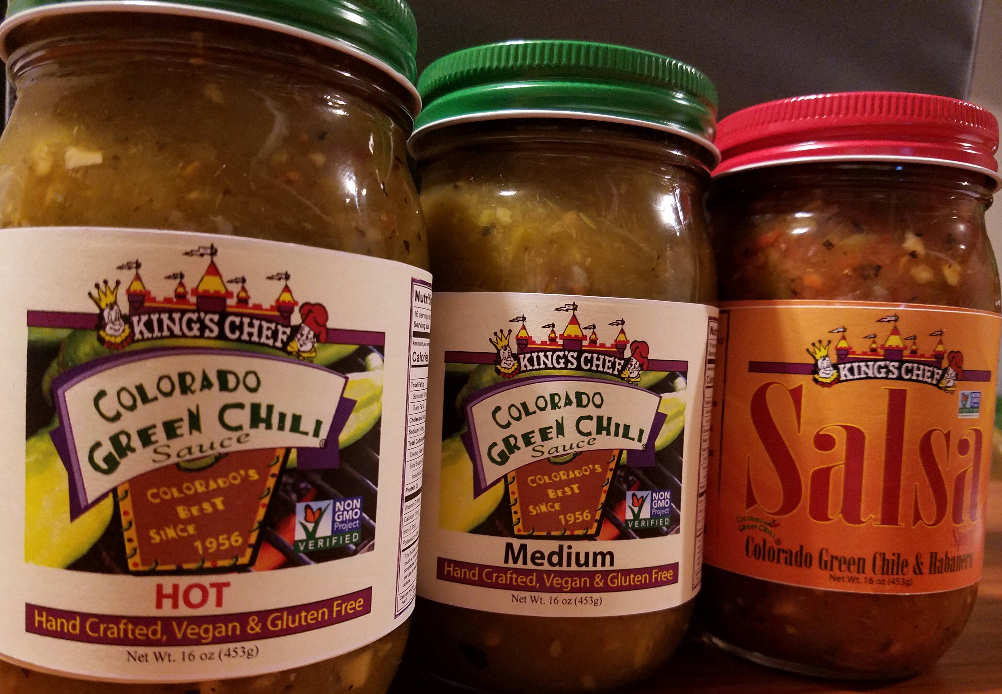 Salsa Samples SAMPLE PACK (1 JAR HOT, 1 JAR MEDIUM, 1 JAR SALSA) – Colorado Green Chili